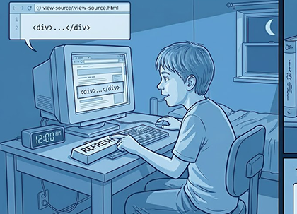 First websites built by hand